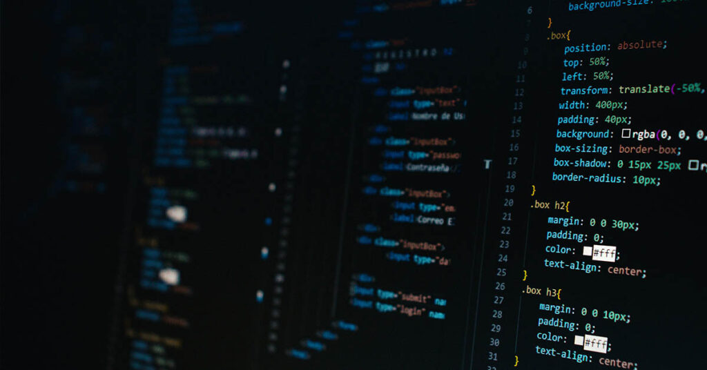 Lines of code on a screen showcasing artificial intelligence and machine learning for data optimization in Australia.