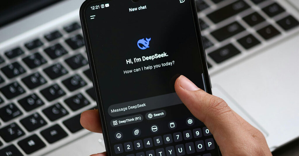 Person using DeepSeek AI for legal research — highlighting risks to professional accountability